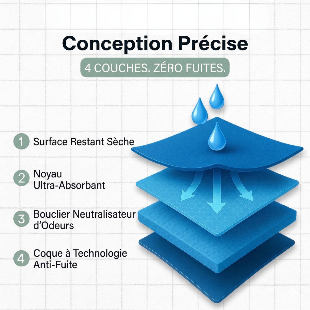 Boxer Serenis™️ Sous-vêtement absorbant discret contre les fuites urinaires